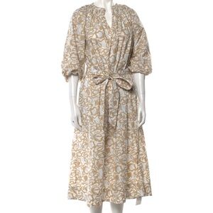 Apiece Apart neutral floral dress size small